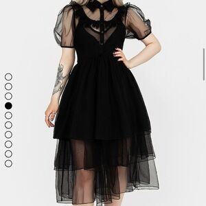 Disturbia headhunter drill yolk gown